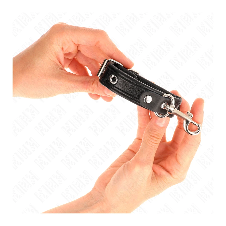 KINK - MINI BRACELETS NOIR AVEC CLOUS RÉGLABLES 16-22 CM X 2 CM